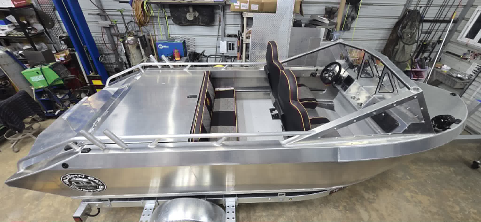 Top-down view of the VB14 cockpit, seats and gold-piped bench